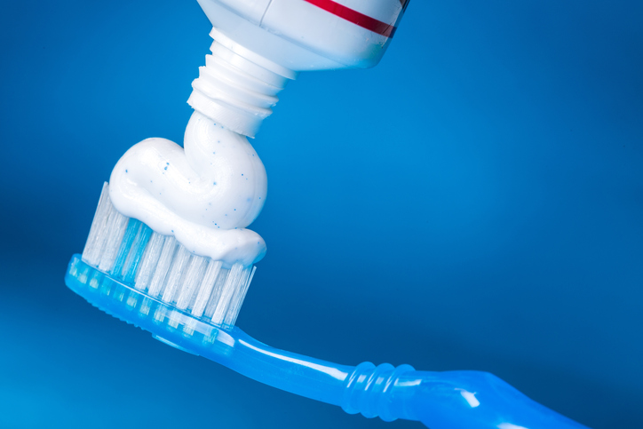 New Braunfels dental implants - toothbrush with toothpaste