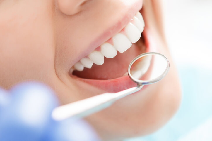  Woman in dentist chair